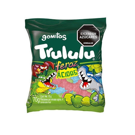 GOMITAS TRULULU FEROZ ACIDOS 70GR